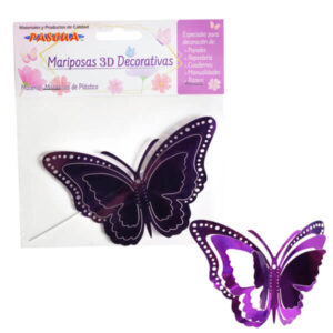 Mariposa Pascua 3D Deco C/1 Morado