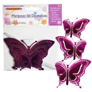 Mariposa Pascua 3D Deco C/5 Fiusha