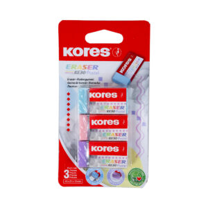 Goma Kores Pastel Ke-30 Blister C/3