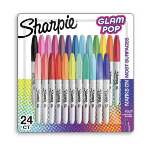 Marcador Permanente Sharpie Glam Pop C/24