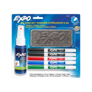 Marcador Para Pizarron Expo Fino Kit C/7 (5 Marc + Borr + Limp)