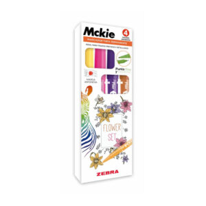 Marcador Permanente Zebra Mckie Flower C/4