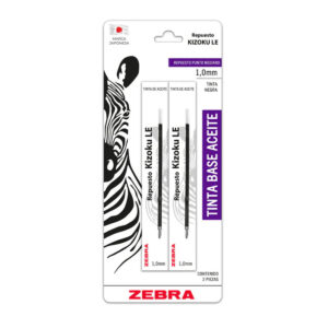 Repuesto Zebra Kizoku Le Bl C/2 Negro