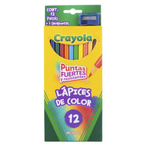 Lápices De Colores Crayola Con 12 Redondos (Modelo 68-4012)