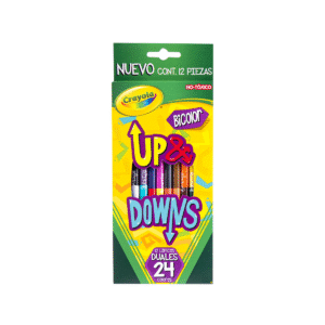 Lápices De Colores Crayola Up Downs Dual Con 12 Redondos (Modelo 68-6148)