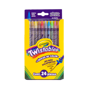 Lápices De Colores Crayola Twistables Con 24 Redondos (Modelo 68-7424)