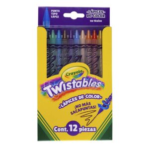 Lápices De Colores Crayola Twistables Con 12 Redondos (Modelo 68-7408)