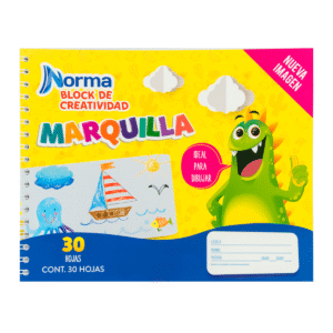 Block Dibujo Marquilla Con Espiral Norma 30 Hojas