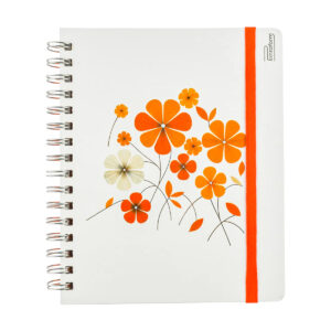 Libreta Profesional De Espiral Printaform Floral 100 H C-7