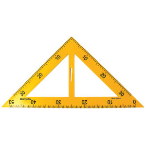 Escuadra Pizarron Barrilito S008 Plastico 45 Grados 40 Cm