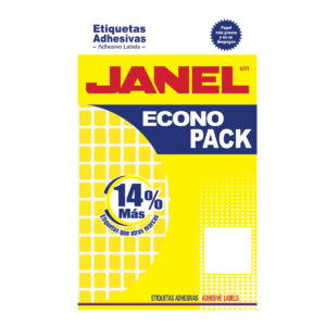 Etiqueta Janel Econopack Fluor 09 13 No. 1