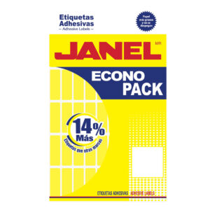 Etiqueta Adhesiva Janel Econopack Fluor 13 38 # 6 Amarilla