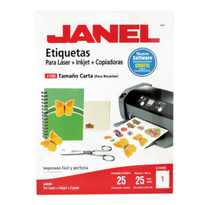 Etiqueta Janel Lasser Con 25 J-5165 Carta