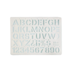 Gioser Stencil Símbolos Números Y Letras S-23 Gotica 9 Mm