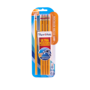 Lápiz De Grafito Paper Mate Mirado Hexagonal 2 Bl. C/4