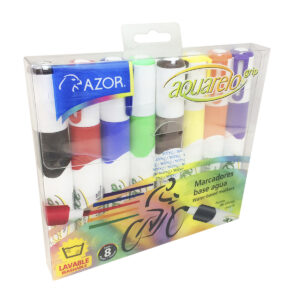 Marcador De Agua Azor Aquarelo Grip Con 8 Piezas