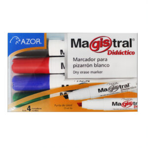 Marcador Para Pizarrón Magistral Modelo 8354 Didáctico Con 4 Colores