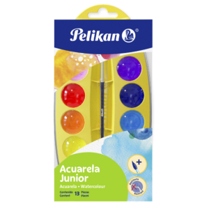 Acuarelas Escolares Pelikan Junior Con 12
