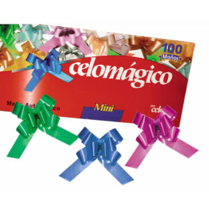 Moño Celomagico Mini Liso Con 100 Surtido Obscuro