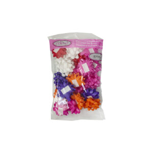 Moños Rehilete Brillo Mate Con Adhesivo - Bolsa Con 20