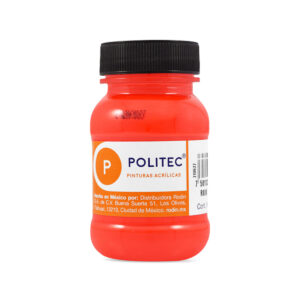 Pintura Acrilica Politec 100 Ml Fluor