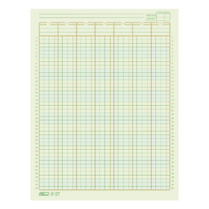 Block Contable Printaform 3107 7 Colms. Auditoria