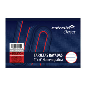 Tarjeta Rayada 4X6 Cm Hemerográfica Estrella - Con 100