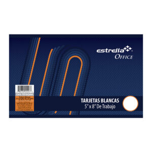 Tarjeta Blanca 5X8 Hemerográfica Estrella - Con 100