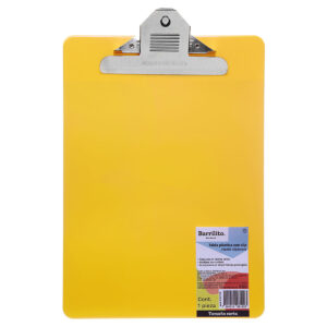 Tabla Con Broche Barrilito 8192Tcs Cta Plastico Col