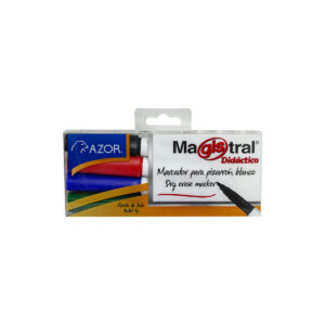 Marcador Para Pizarron Magistral Punto Fino 84074 Con 4