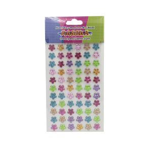 Piedras Pascua Acrílicas Con Adhesivo Flores 171