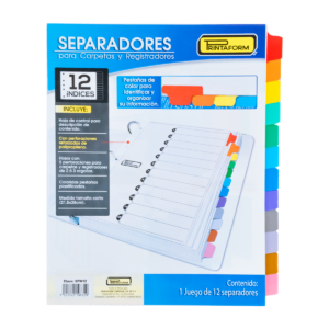 Separador Printaform 12 Divisiones