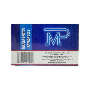 Tarjeta Rayada 3X5 Cm Bibliografica Mp - Con 100