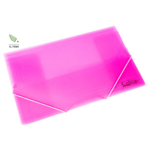 Carpeta Con Liga Celica Oficio Translucida - Rosa Pastel