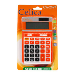 Calculadora De Escritorio Celica Ca-2697 12 Dig Naranja