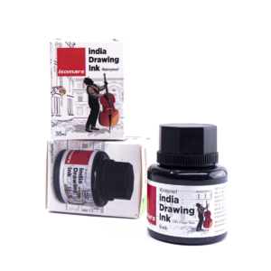 Tinta India Isomars Para Dibujo 35 Ml - Negro