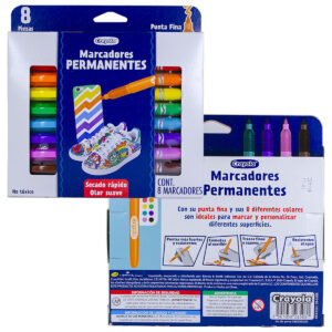 Marcador Permanente Crayola Alternative Con 8