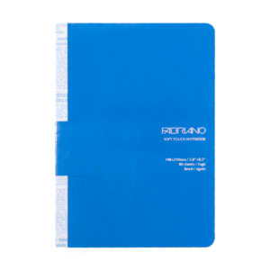 Block Dibujo Fabriano Soft Touch Notebook Blue A5 80 H 14.8X21 G90