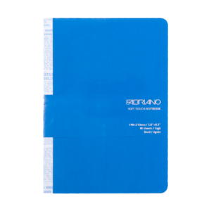 Block Dibujo Fabriano Soft Touch Notebook Blue A5 80 H 14.8X21 G90