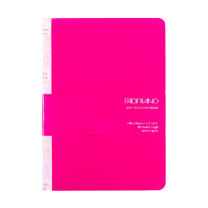Block Dibujo Fabriano Soft Touch Notebook Pink A5 80 H 14.8X21 G90