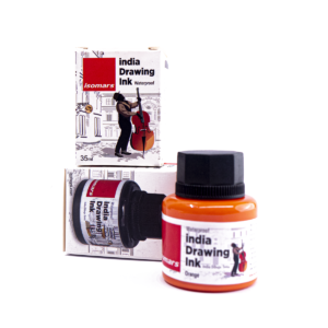 Tinta India Isomars Para Dibujo 35 Ml Naranja