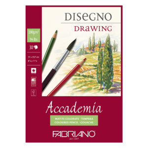 Block Dibujo Fabriano Academia Drawing - 30 Hojas 21X29.7 Cm