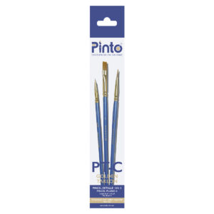 Pincel Pinto Taklon Ptc Set Dorado