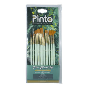 Pincel Pinto Taklon Pt-Mint-10 Set Dorado