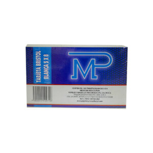 Tarjeta Blanca 5X8 Cm De Trabajo Mp Con 100