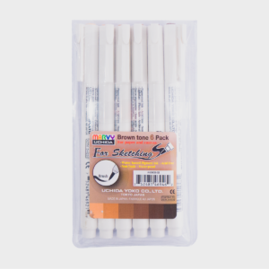 Estilografo Marvy Uchida 4600Fs 6-B Brush For Sketching C/6 Brown