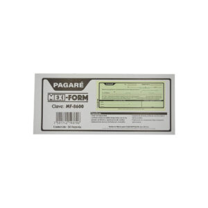 Block Contable De Recibo Mexi Form Mf-8600 Pagare