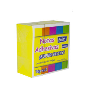 Notas Adhesivas Saira Cubo Amarillo 3X3 400 Hojas
