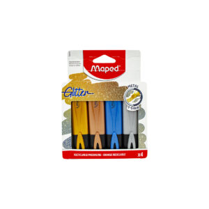 Marcador Agua Maped Fluo Peps Glitter Classic Metal Con 4