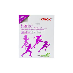 Paquete Papel Carta Bond Blanco Xerox Marathon 70 Gr 99% Blancura - 500 Hojas